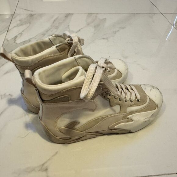 Zimmermann Cream Chunky High-Top Sneakers - Picture 5 of 15